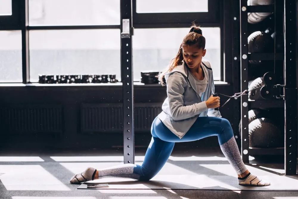 Half Kneeling 1 arm cable row